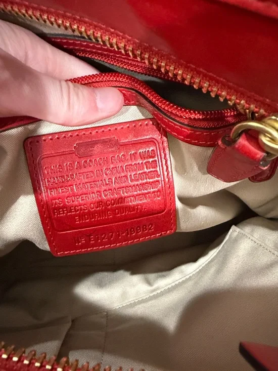 COACH POCKET TOTE LEGACY AMERICAN ICONS 19982 W/OG TASSEL HANGTAG & BRASS FOB - Picture 9 of 10